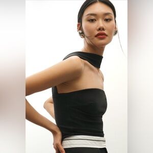 NWT Anthropologie Faux Collar Top XL